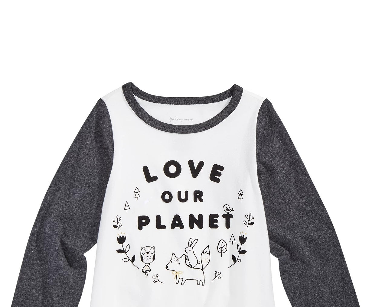 First Impressions Baby Girls Planet-Print Cotton T-Shirt White Size 24M