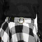 Bar III Women's Corduroy Long Sleeve Turtle Neck Blouse Top Black Size Small