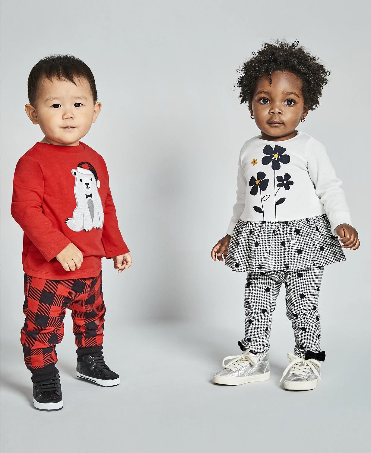 First Impressions Baby Girl's Dot-Print Houndstooth Leggings White Size 3-6 Months