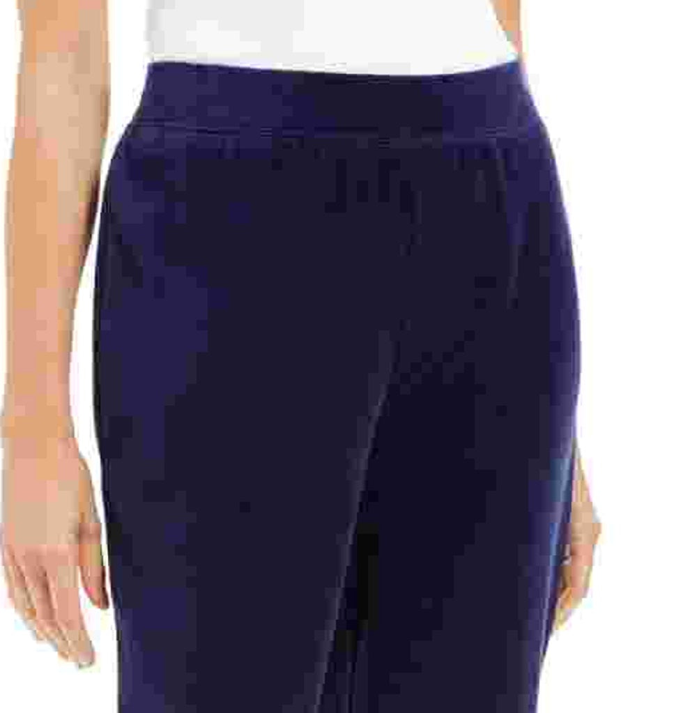 Karen Scott Women's Sport Velour Pants Navy Size Small