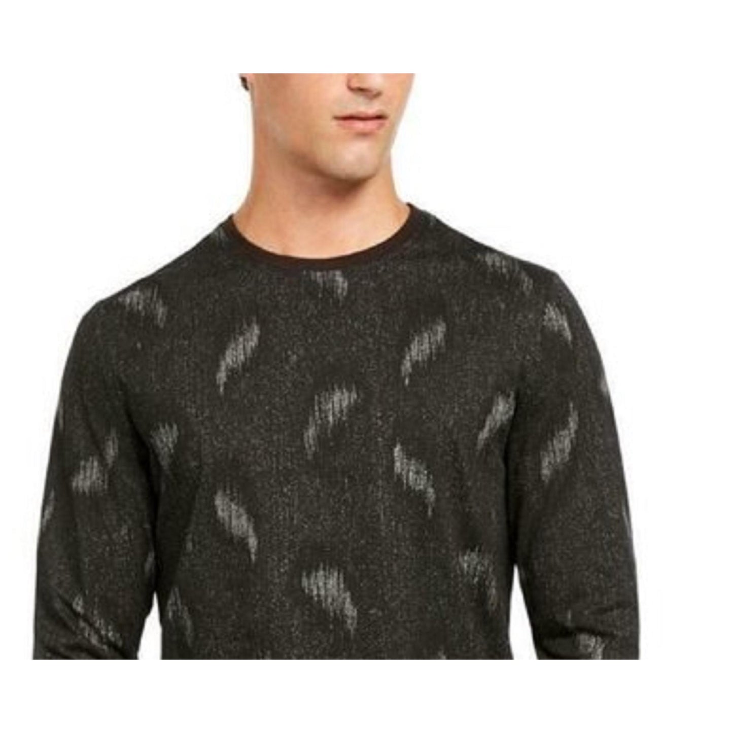 Alfani Men's Paisley Graphic Shirt Black Size XX-Large