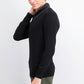 Tasso Elba Men's Contrast Shawl-Collar Supima Cotton Sweater Black Size XXX-Large