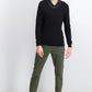 Tasso Elba Men's Contrast Shawl-Collar Supima Cotton Sweater Black Size XXX-Large
