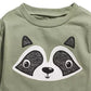 First Impressions Baby Boy's Cotton Long-Sleeve Raccoon T-Shirt Green Size 3-6 Months