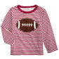 First Impressions Baby Boy's Cotton Striped Football T-Shirt Red Size 24 Months