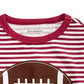 First Impressions Baby Boy's Cotton Striped Football T-Shirt Red Size 24 Months