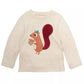 First Impressions Baby Boys Long Sleeve Squirrel T-Shirt Beige Size 24 Months
