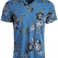 American Rag Men's Open Ground Floral T-Shirt Navy Size Medium