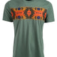 American Rag Men's Chest Pattern T-Shirt Green Size Medium