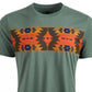 American Rag Men's Chest Pattern T-Shirt Green Size Small