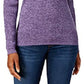 Karen Scott Women's Cotton Mock-Neck Sweater Purple Size Medium