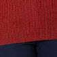 Karen Scott Women's Cable Knit V Neck Sweater Red Size Small