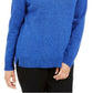 Karen Scott Women's Cotton Marled Shawl-Collar Sweater Blue Size Medium