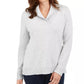 Karen Scott Women's Cotton Marled Shawl Collar Sweater Grey Size Small