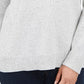 Karen Scott Women's Cotton Marled Shawl Collar Sweater Grey Size Small
