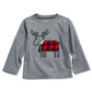 First Impressions Baby Boy's Elk Applique T-Shirt Grey Size 18 Months
