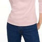 Maison Jules Women's 3/4 Sleeve Solid T-Shirt Pink Size X-Large