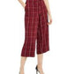Alfani Women's Printed Cropped Pants Red Size 8