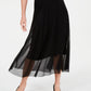 Alfani Women's Mesh Midi Skirt Black Size Petite Small