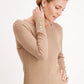 JM Women's Collection Button-Cuff Crewneck Sweater Gold Size Large