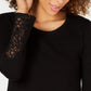 Style & Co Women's Layered-Look Tunic Black Size X-Small