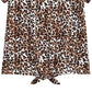 Epic Threads Big Girls Leopard-Print Tie Front T-Shirt White Size Small