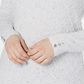 Karen Scott Women's Diamond Cable Knit Sweater  White Size Small