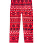 Epic Threads Big Girls Fairisle Cable Knit Leggings Dark Red Size X-Large