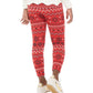 Epic Threads Big Girls Fairisle Cable Knit Leggings Dark Red Size X-Large