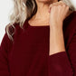 Karen Scott Women's Textured Stripe Sweater Red Size X-Large