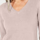Karen Scott Women's V Neck Sweater Pink Size Petite Small