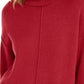 Alfani Women's Dropped-Shoulder Turtleneck Red Size Large