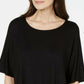 Alfani Women's Scoop Neck Batwing Sleeve Top Black Size Small