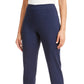 JM Women's Collection Grommet-Hem Ankle Pants Blue Size Small