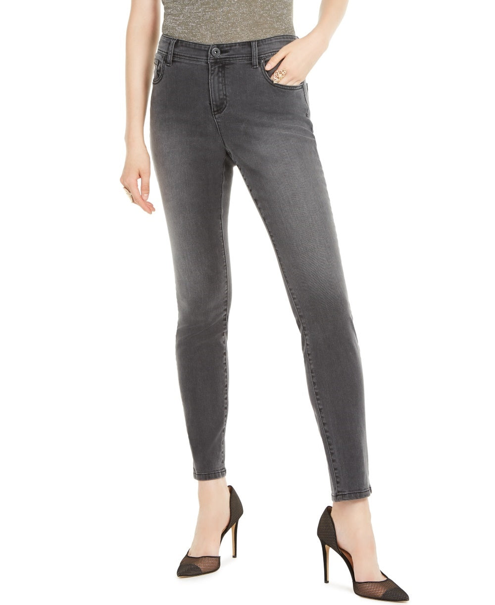 INC International Concepts Women's Incessentials Curvy-Fit Skinny Jeans Black Size 4S