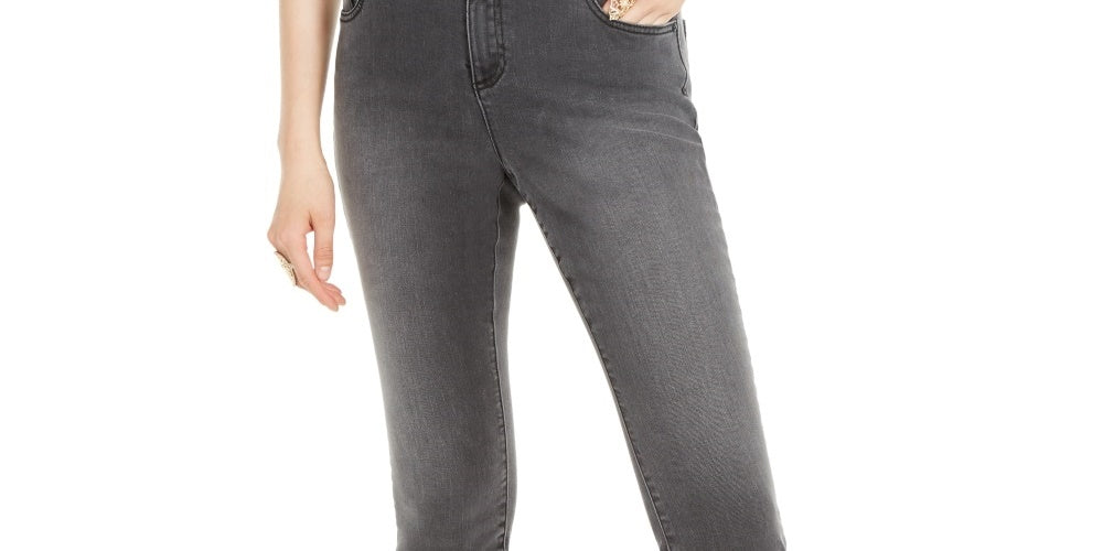 INC International Concepts Women's Incessentials Curvy-Fit Skinny Jeans Black Size 4S