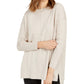 Style & Co Women's Seam-Front Tunic Sweater Khaki Size Small