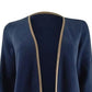 Charter Club Women's Petite Milano Cotton Completer Sweater Blue Size Petite Small