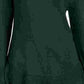 Style & Co Women's Ruffle Hem Knit Sweater Green Size Small