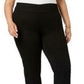 Charter Club Women's Knit Denim Straight Pull-On Leg Jeans Black Size 12