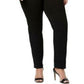 Charter Club Women's Knit Denim Straight Pull-On Leg Jeans Black Size 12