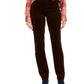 Charter Club Women's Lexington Straight Leg Corduroy Pants Brown Size 6 Petite