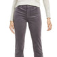 Charter Club Women's Petite Lexington Straight Leg Corduroy Pants  Grey Size 2P