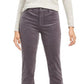 Charter Club Women's Petite Lexington Tummy-Control Corduroy Pants Dark Gray Size 14X4