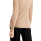 JM Women's Collection Metallic Round-Neck Stud-Cuff Sweater Gold Size XX Large