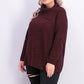 Style & Co Women's Pointelle-Knit Sweater Dark Red Size Extra Small