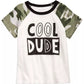 First Impressions Baby Boy's Cotton Cool Dude Camo Raglan T-Shirt White Size 6-9 Months