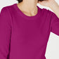 Maison Jules Women's Crewneck 3/4-Sleeve Sweater Pink Size Small