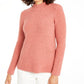 Alfani Women's Mock Neck Boucle Sweater Pink Size XX-Large