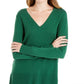 Maison Women's Jules V Neck Sweater Green Size Medium
